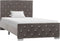vidaXL - Bedframe - fluweel - grijs - 90x200 - cm
