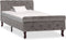 vidaXL - Bedframe - fluweel - grijs - 90x200 - cm