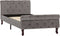 vidaXL - Bedframe - fluweel - grijs - 90x200 - cm