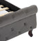 vidaXL - Bedframe - fluweel - grijs - 90x200 - cm
