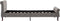 vidaXL - Bedframe - fluweel - grijs - 90x200 - cm