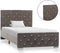 vidaXL - Bedframe - fluweel - grijs - 90x200 - cm