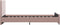 vidaXL - Bedframe - fluweel - roze - 100x200 - cm