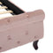vidaXL - Bedframe - fluweel - roze - 100x200 - cm