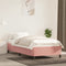 vidaXL - Bedframe - fluweel - roze - 100x200 - cm