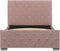 vidaXL - Bedframe - fluweel - roze - 100x200 - cm