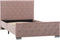 vidaXL - Bedframe - fluweel - roze - 100x200 - cm