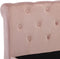 vidaXL - Bedframe - fluweel - roze - 100x200 - cm