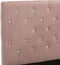 vidaXL - Bedframe - fluweel - roze - 100x200 - cm