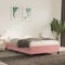 vidaXL - Bedframe - fluweel - roze - 120x200 - cm