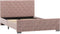 vidaXL - Bedframe - fluweel - roze - 120x200 - cm