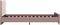 vidaXL - Bedframe - fluweel - roze - 120x200 - cm
