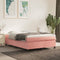 vidaXL - Bedframe - fluweel - roze - 140x190 - cm