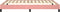 vidaXL - Bedframe - fluweel - roze - 140x190 - cm