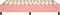 vidaXL - Bedframe - fluweel - roze - 140x190 - cm