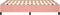vidaXL - Bedframe - fluweel - roze - 140x190 - cm
