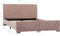 vidaXL - Bedframe - fluweel - roze - 140x200 - cm