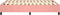vidaXL - Bedframe - fluweel - roze - 140x200 - cm