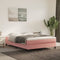 vidaXL - Bedframe - fluweel - roze - 140x200 - cm