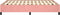 vidaXL - Bedframe - fluweel - roze - 140x200 - cm