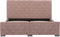 vidaXL - Bedframe - fluweel - roze - 140x200 - cm