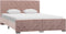 vidaXL - Bedframe - fluweel - roze - 140x200 - cm