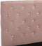 vidaXL - Bedframe - fluweel - roze - 140x200 - cm