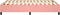 vidaXL - Bedframe - fluweel - roze - 140x200 - cm