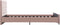 vidaXL - Bedframe - fluweel - roze - 140x200 - cm