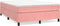 vidaXL - Bedframe - fluweel - roze - 140x200 - cm