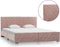 vidaXL - Bedframe - fluweel - roze - 160x200 - cm