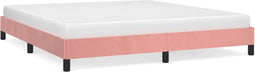 vidaXL - Bedframe - fluweel - roze - 180x200 - cm