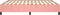 vidaXL - Bedframe - fluweel - roze - 180x200 - cm