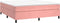 vidaXL - Bedframe - fluweel - roze - 200x200 - cm