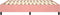 vidaXL - Bedframe - fluweel - roze - 200x200 - cm