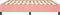 vidaXL - Bedframe - fluweel - roze - 200x200 - cm