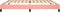 vidaXL - Bedframe - fluweel - roze - 200x200 - cm