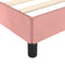 vidaXL - Bedframe - fluweel - roze - 200x200 - cm