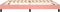 vidaXL - Bedframe - fluweel - roze - 200x200 - cm