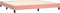 vidaXL - Bedframe - fluweel - roze - 200x200 - cm