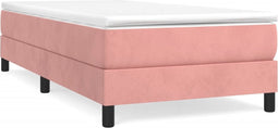 vidaXL - Bedframe - fluweel - roze - 80x200 - cm