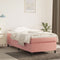 vidaXL - Bedframe - fluweel - roze - 90x190 - cm