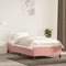 vidaXL - Bedframe - fluweel - roze - 90x200 - cm