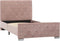 vidaXL - Bedframe - fluweel - roze - 90x200 - cm