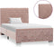 vidaXL - Bedframe - fluweel - roze - 90x200 - cm
