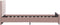vidaXL - Bedframe - fluweel - roze - 90x200 - cm