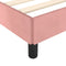 vidaXL - Bedframe - fluweel - roze - 90x200 - cm