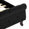 vidaXL - Bedframe - fluweel - zwart - 100x200 - cm