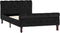 vidaXL - Bedframe - fluweel - zwart - 100x200 - cm