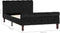 vidaXL - Bedframe - fluweel - zwart - 100x200 - cm